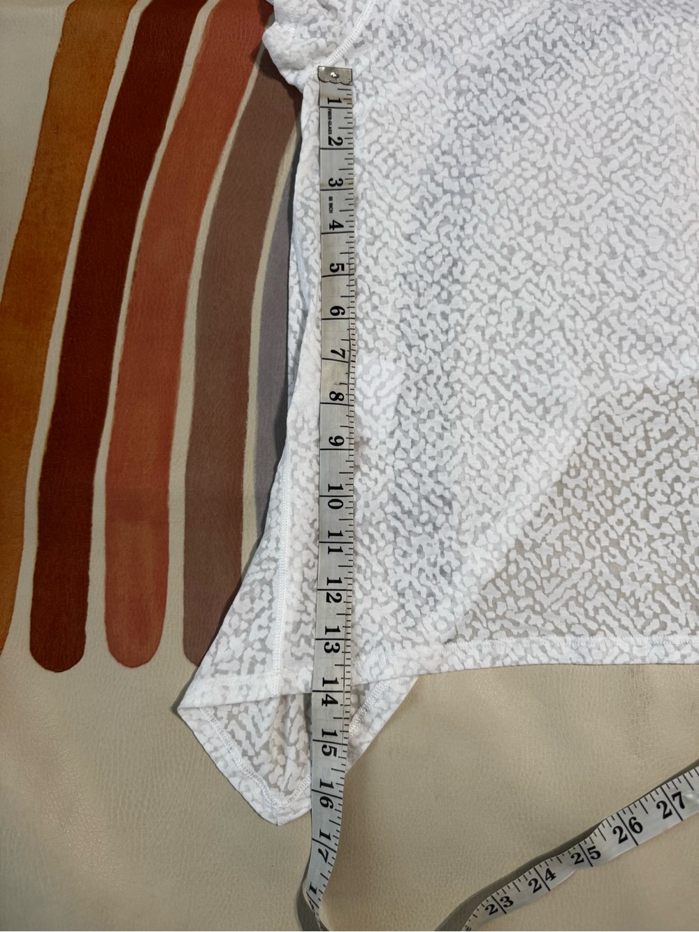 WHITE LULULEMON SEE
THROUGH SHORT SLEEVE TOP - Picture 8 of 8